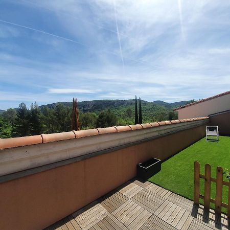 Terrasse 130M2 Panoramique Avec Climatisation Piscine - 3 Chambres Gréoux-les-Bains Eksteriør billede