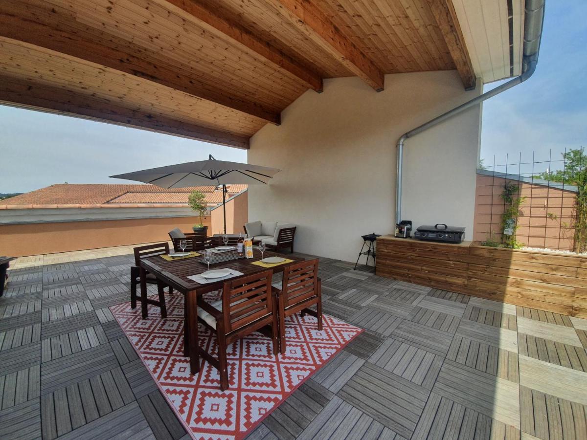 Terrasse 130M2 Panoramique Avec Climatisation Piscine - 3 Chambres Gréoux-les-Bains Eksteriør billede